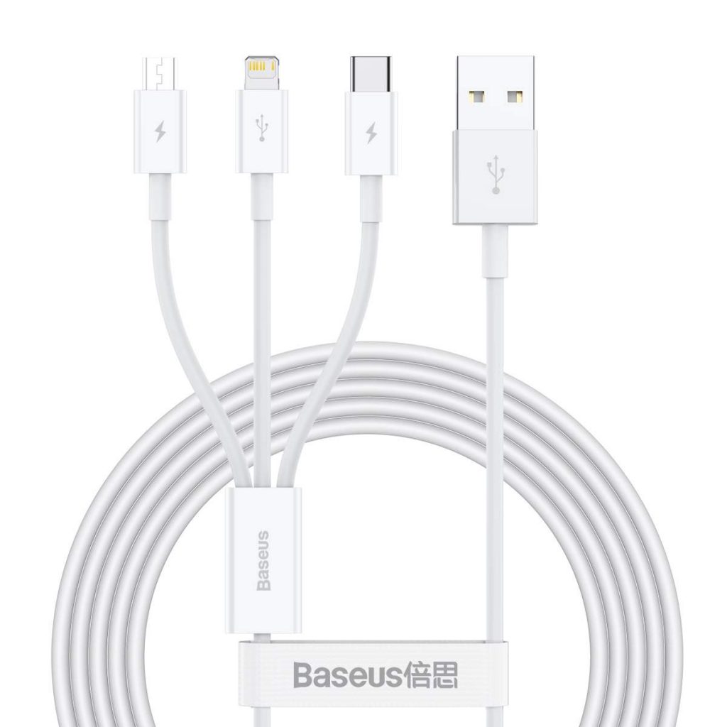 کابل سه سر بیسوس 1.5متر Baseus Superior Fast Charging CAMLTYS-02