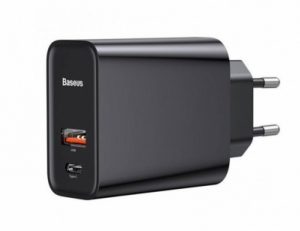 آداپتور سریع دو پورت 30 وات بیسوس Baseus Speed PPS Quick Charger USB+Type-C BS-EU905 CCFS-C01 30W