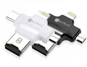 او تی جی کارتخوان کوتتسی Coteetci iUSB 4 In 1 Card Reader CS5125