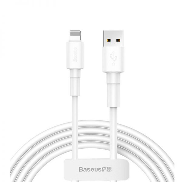 کابل لایتنینگ بیسوس Baseus Mini White Cable USB For Ip CALSW-02