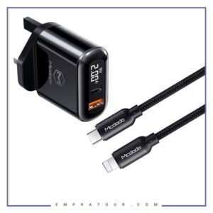 شارژر مسافرتی و کابل شارژ مک دودو Mcdodo CH-7231 PD+Quick Charge Travel Charger Set 18W