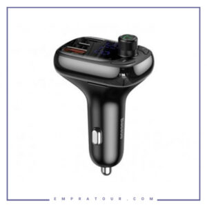شارژر فندکی فست شارژ و پخش کننده بلوتوث Baseus T Typed QC4.0 Bluetooth CCTM-B01