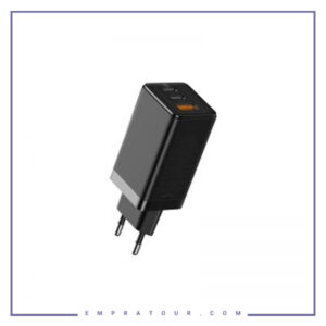 شارژر دیواری سریع دو پورت بیسوس Baseus GaN2 Pro Quick Charger 2C+U 65 EU CCGAN2P-B01