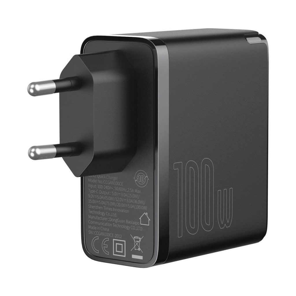 شارژر فست شارژ بیسوس Baseus GaN2 QC5.0 PD3.0 Fast Charger 1C 100W TZCCGAN-L01