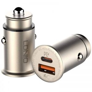 شارژر فندکی فست شارژ الدینیو LDNIO C506Q USB-C PD QC4 Fast Car