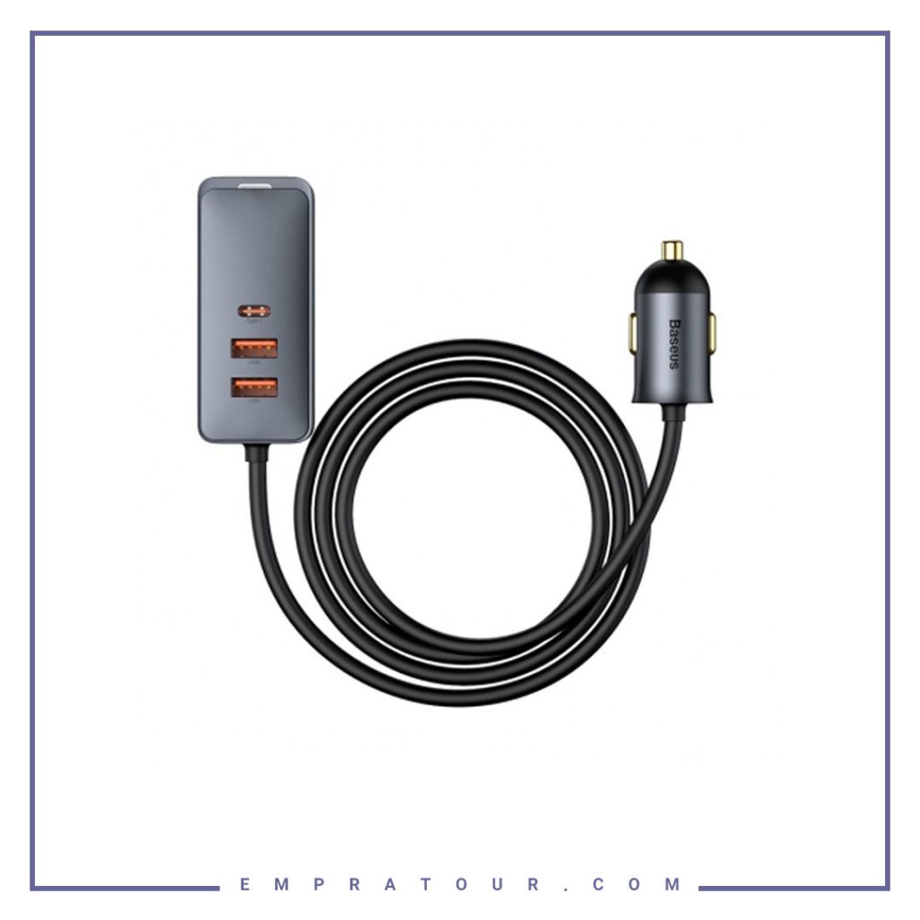شارژر فندکی 4 پورت بیسوس Baseus Share Together Car Charger CCBT