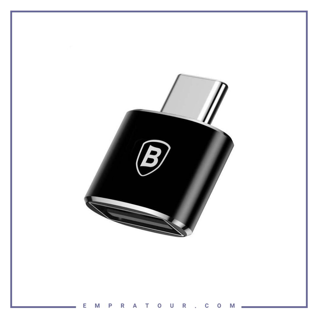 تبدیل otg بیسوس baseus mini usb to type- c convertor CATOTG-01