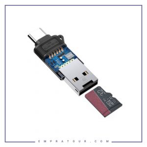 رم ریدر او تی جی تایپ سی توتو Totu FGCR-007 Type-C OTG External TF Flash Card