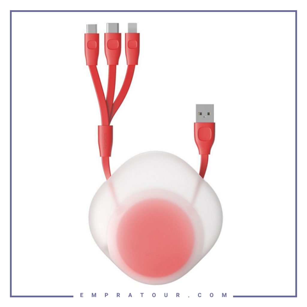 کابل سه سر بیسوس Baseus Lets go Little Reunion CAMLT-TY24