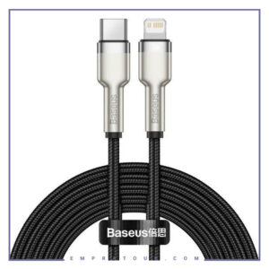 کابل لایتنینگ به Type C فست شارژ بیسوس 0.25متر Baseus Cafule Metal PD CATLJK-01