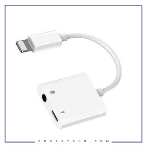 مبدل لایتنیینگ اتصال همزمان جک 3/5میلیمتر و شارژر Joyroom Ben Series S-Y105