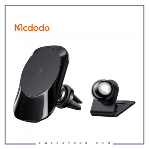 هولدر و شارژر وایرلس آیفون 12 مکدودو Mcdodo CH-7071 magnetic wireless charger car mont