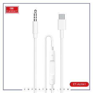 کابل تبدیل TYPE-Cبه AUX ارلدام Earldom TYPE-C to 3.5mm AUX Cable ET-AUX41