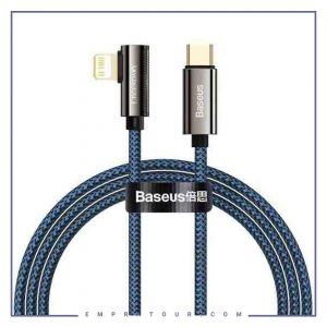 کابل Type-C به لایتنینگ 1 متری بیسوس Baseus Legend Elbow Type C to iP PD CACS000203