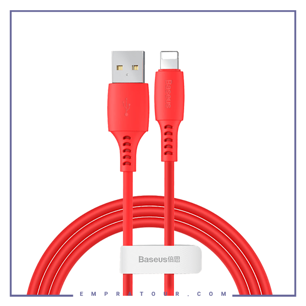 کابل شارژ لاتنینگ رنگی بیسوسBaseus Lightning Cable Colourful charging CALDC-01