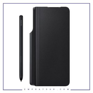 کیف اصلی سامسونگ زد فولد 3 با قلم Galaxy Z Fold3 5G Flip Cover with Pen