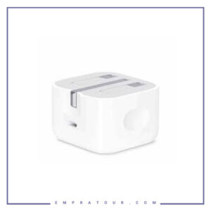 شارژر دیواری 20 وات اصلی اپل مدل Apple USB-C 20W Power Adapter A2344 سه پین