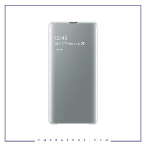 کیف کلاسوری شرکتی سامسونگ مدل SMART CLEAR VIEW COVER EF-ZG975 S10 PLUS
