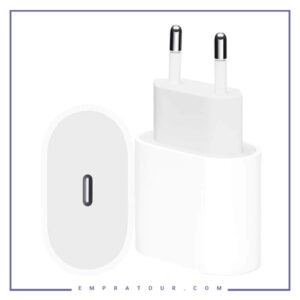 شارژر 20وات اورجینال 95درصد اپل دو پین 20W USB-C Power Adapter A2347