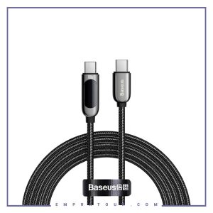 کابل شارژ تایپ سی 100 وات بیسوس 2متر Baseus Display Fast Charging CATSK-C01
