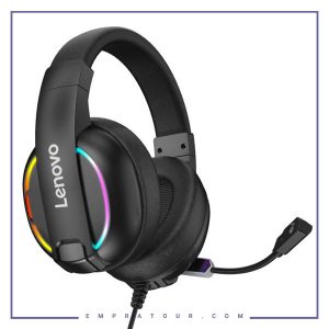 هدفون سیمی گیمینگ لنوو Lenovo HU75 Color LED Adjustable Gaming Headset
