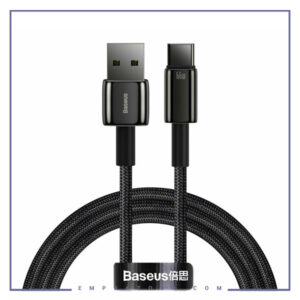 کابل Type C فست شارژ بیسوس 1 متر Baseus Tungsten Gold CATWJ-b01