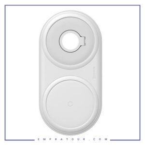شارژر وایرلس دوتایی گوشی و اپل واچ بیسوس Baseus BS-W511 Cable Winder Wireless Charger WXPL-B02