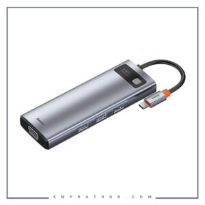 هاب 9 پورت باسئوس Baseus  9 in 1 Multifunctional Type-C HUB 100W CAHUB-CU0G