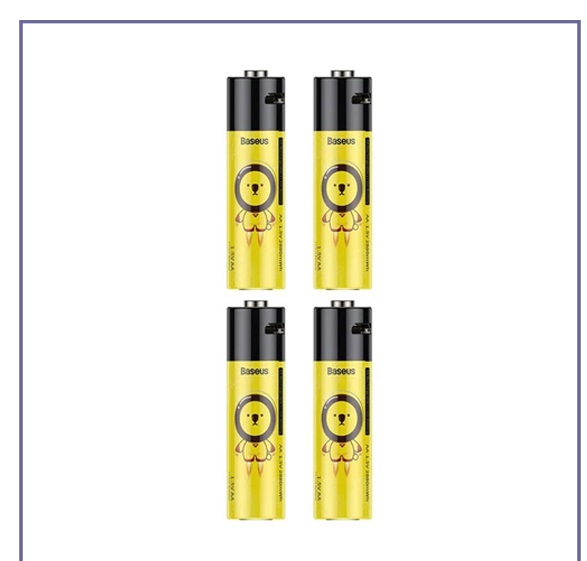 باتری قلمی قابل شارژ باسئوس پک 4 تایی PCWH000311