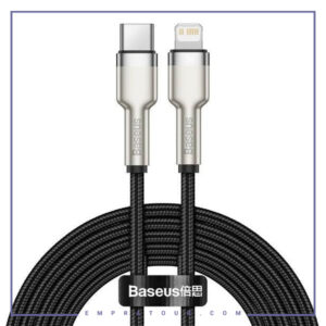 کابل لایتنینگ به Type C فست شارژ بیسوس 1 متر Baseus Cafule Metal PD CATLJK-A01