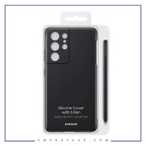 کیف سیلیکونی شرکتی سامسونگ با قلم مدل Samsung Silicone cover S21 Ultra/S21 Ultra 5G EF-PG99