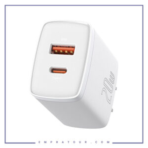 شارژر دیواری سریع 20 وات بیسوس Baseus Compact Wall Charger 20W Type C And USB PD Quick Charger CCXJ-B01