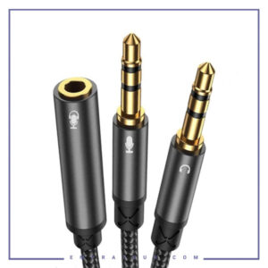 کابل انتقال صدای دوسر جویروم Joyroom Headphone female to 2-male Y-splitter audio cable  SY-A05
