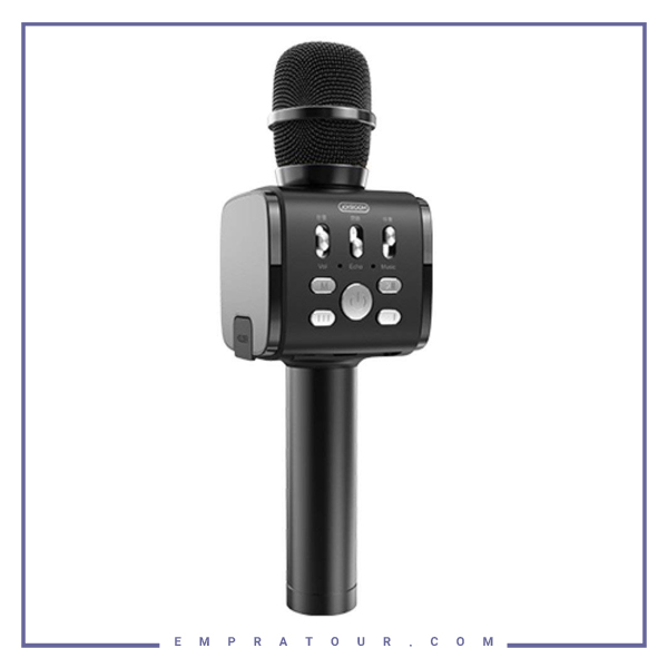 میکروفون بی سیم و هولدر گوشی جویروم Joyroom JR-MC3 Wireless Microphone with Mobile Holder