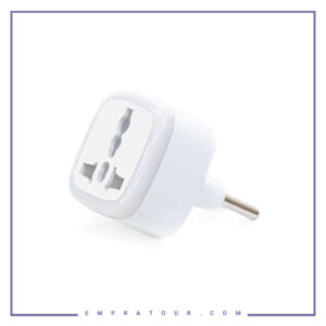 تبدیل سه به دو برق هادرون Hadron HTH-A10-1 Univwrsal/EU Power Plug Adapter