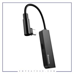 کابل تبدیل Type C اتصال همزمان هندزفری و شارژر Baseus L53 PD Converter CATL53-01