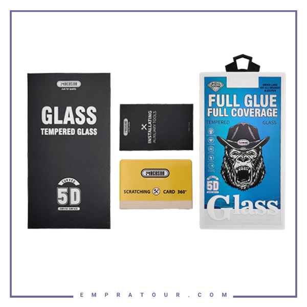 گلس شیشه ای تمام چسب سامسونگ Mocoson Full Glue Full Coverage Glass S8 Plus