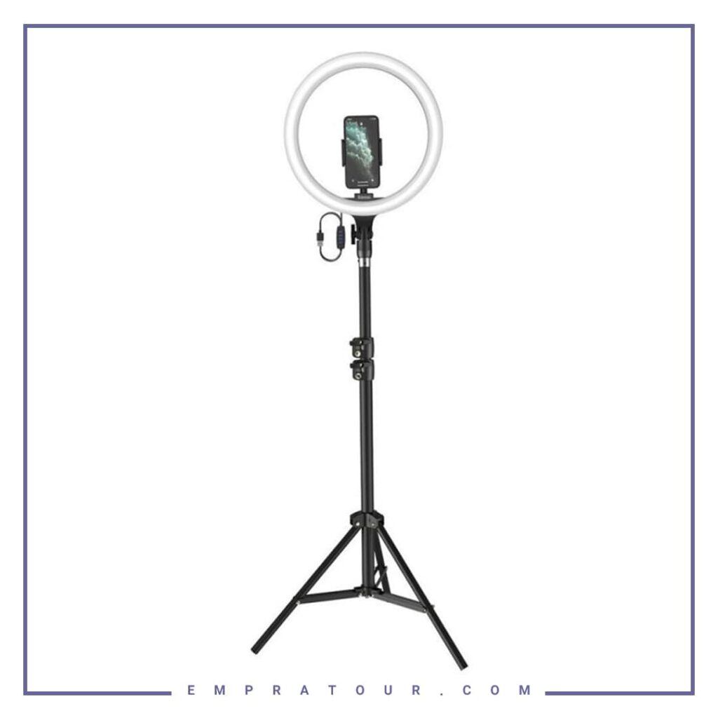 رینگ لایت بیسوس Baseus Live Stream Holder-Floor Stand Ring Light CRZB12-B01