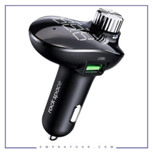 شارژر فندکی و پخش کننده بلوتوث راک  Rock Space Car Charger B302 RAU0682