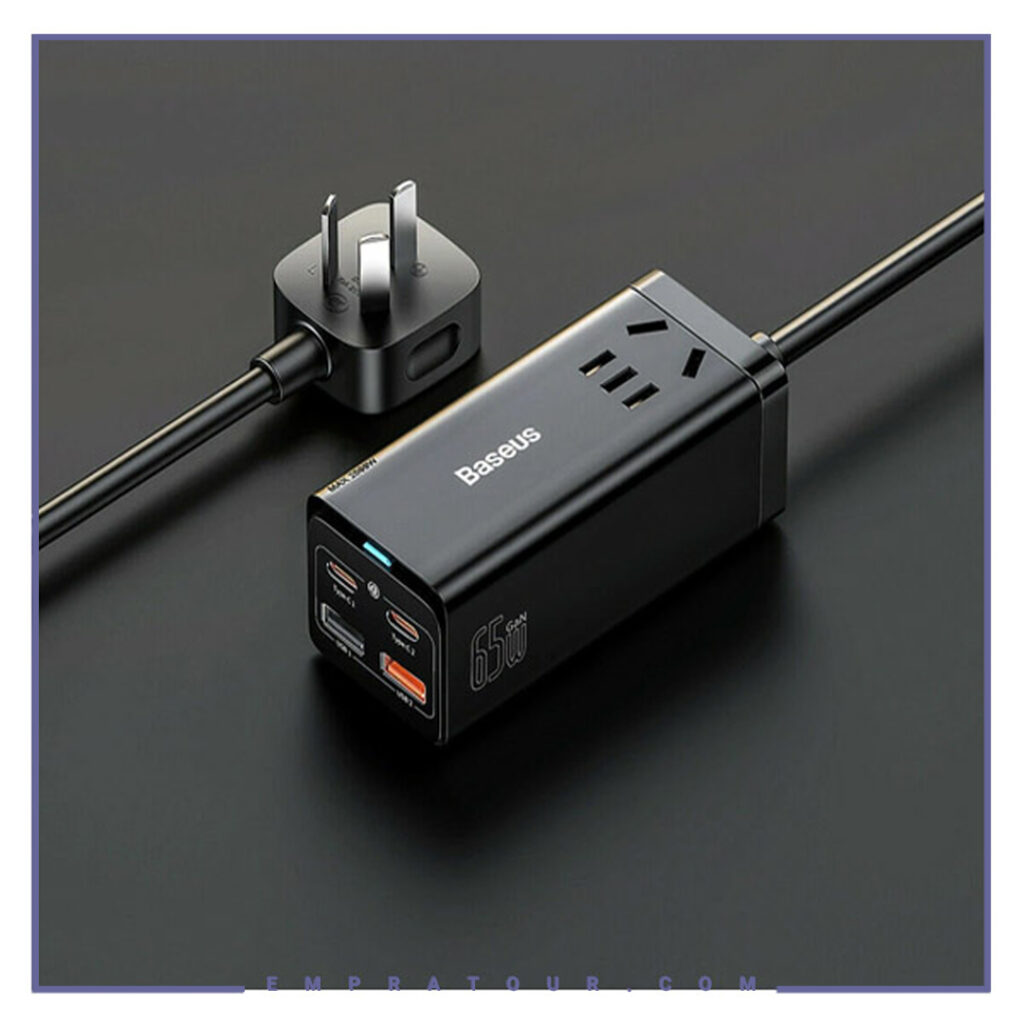 شارژر ۶۵ وات پنج پورت بیسوس Baseus 65W GaN3 Pro PSZM000001