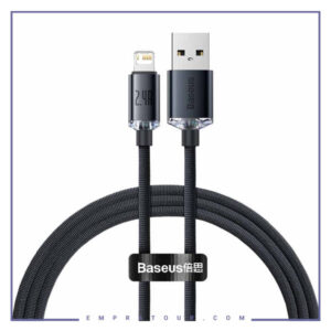 کابل شارژ USB به Lightning بیسوس 1.2متر Baseus Crystal Shine CAJY000001