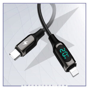 کابل شارژ تایپ سی به لایتنینگ رسی 1متر RECCI GHOST PD LED DATA CABLE RTC-P10CL