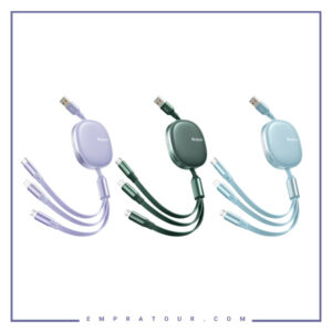 کابل شارژ 3 در1 mcdodo 3 in 1 Retractable 6A CA-120