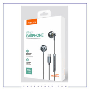 هندزفری تایپ سی Recci L26 Type c Stereo Sound Wired Earphone