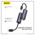 تبدیل RJ-45 به تایپ سی WKQX000313