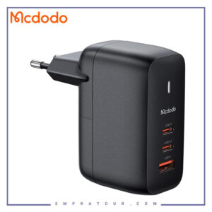 آداپتور شارژر 65 واتی سه پورت McDodo GaN 65W 3 port mini Fast Charger CH-0291
