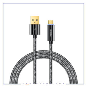 کابل شارژ و انتقال دیتا میکرو رسی 1متر RECCI MICRO-USB  SMART POWER-OFF RS03M