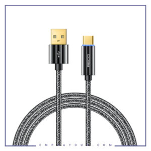 کابل شارژ قطع کن دار تایپ سی رسی 1متر RECCI TYPE-C SMART POWER-OFF RS03C