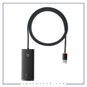 هاب 4 پورت بیسوس Baseus Hub Lite Series 4-Port USB-A HUB Adapter 4X USB 3.0 Black -WKQX030001