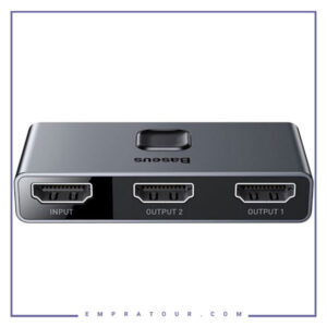 سوییچ دو پورت HDMI بیسوس Baseus Matrix HDMI Splitter Space CAHUB-BC0G